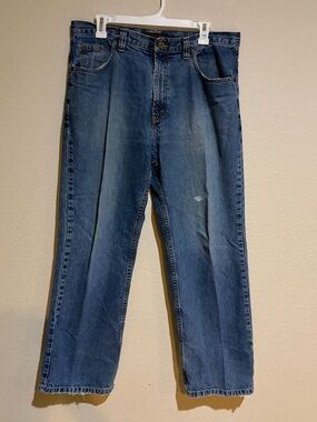 Aeropostale Men's Dark Blue Straight Jeans